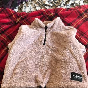 Calvin Klein zip up turtleneck long sleeve sweatshirt Size L/G